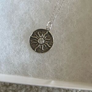 Inspiranza Designs Sterling Silver Sun Pendant Necklace